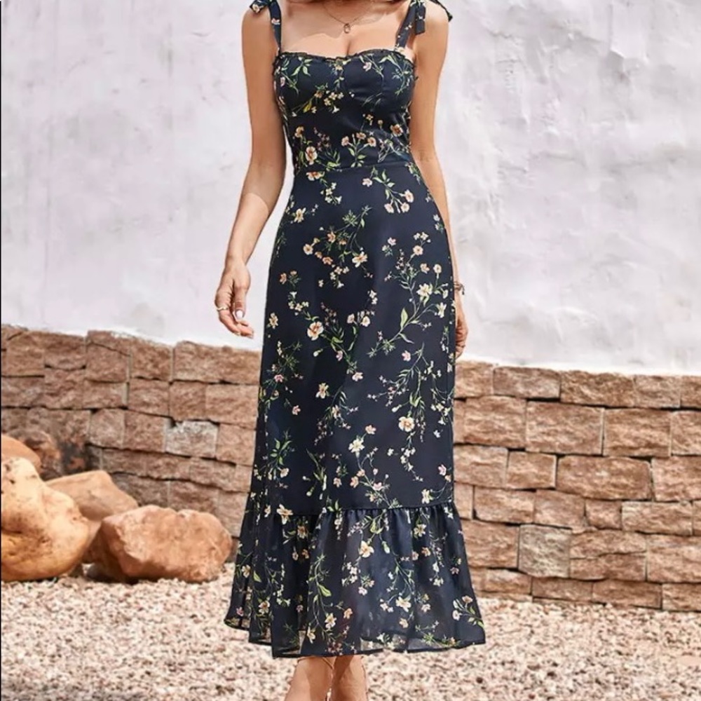 Cofete tea length A shape dress from CUPSHE